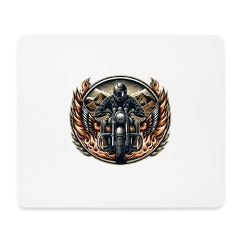 Logo de moto - Tapis de souris (format paysage) - blanc - Devant