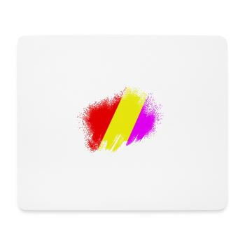 Drapeau de la République - Tapis de souris (format paysage) - blanc - Devant