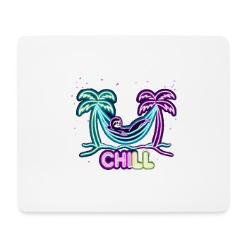 Faultier Hängematte Strand Chillen für einen - Mousepad (Querformat) - Weiß - Vorne