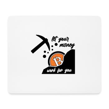 BTC Mining - Mousepad (Querformat) - Weiß - Vorne