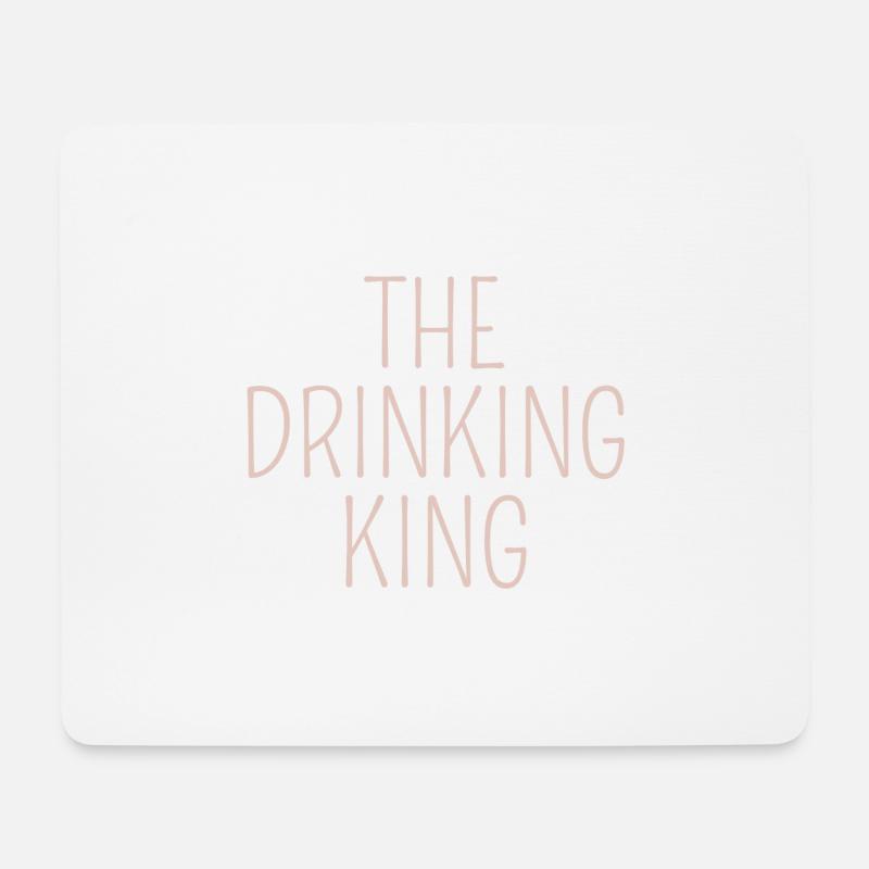the drinking king - Mouse Pad (horizontal) - white