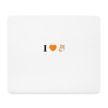 I like the orange cat - Mouse Pad (horizontal) - white - Front