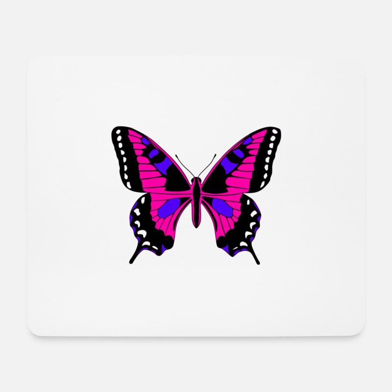 pretty butterfly - Mouse Pad (horizontal) - white