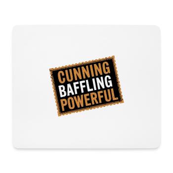 Cunning Baffling Powerful 13 - Mousepad (Querformat) - Weiß - Vorne