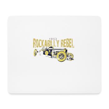 Rockabilly Rebel Design - Tapis de souris (format paysage) - blanc - Devant
