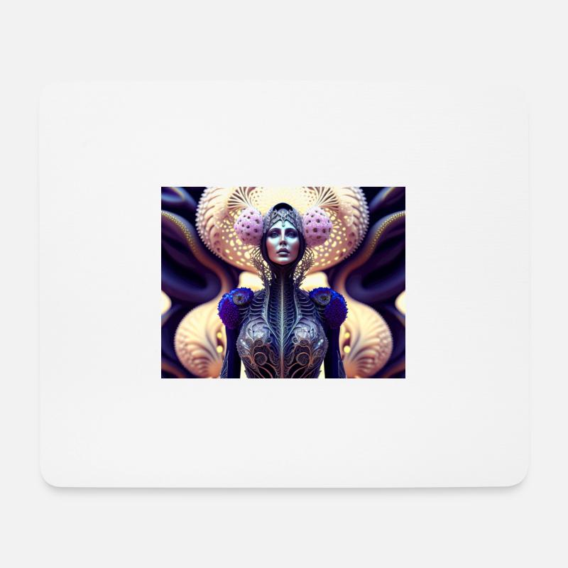 Biomorph Woman - Mouse Pad (horizontal) - white