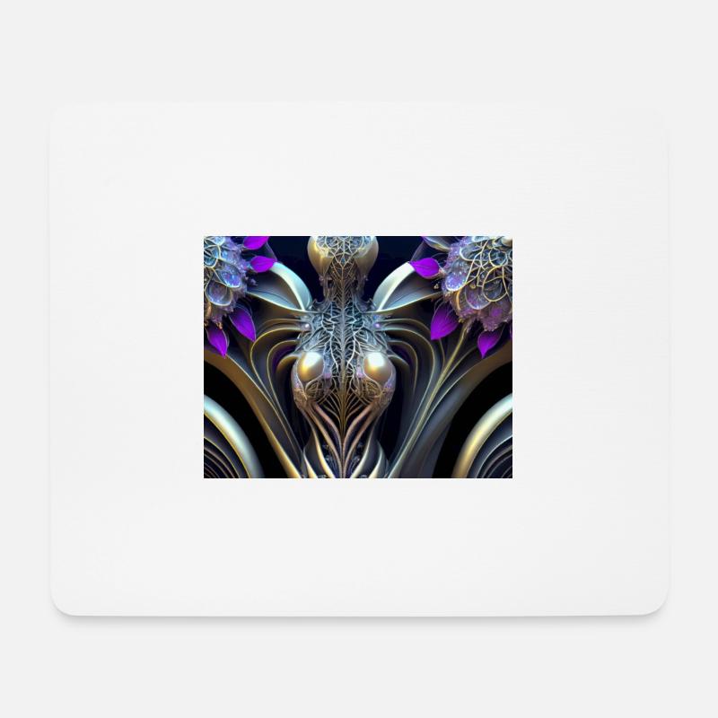 Abstrakt Weiblich - Mousepad (Querformat) - Weiß