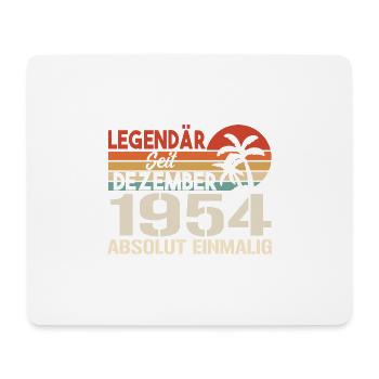Legendär Seit Dezember 1954 Absolut Einmalig 1954 - Mousepad (Querformat) - Weiß - Vorne
