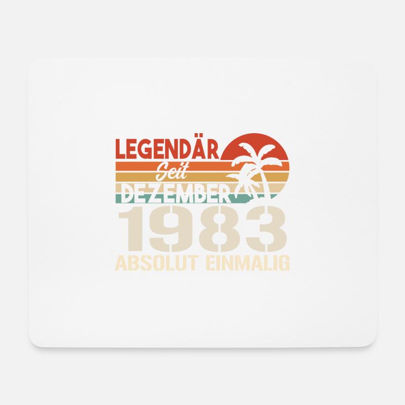 Legendär Seit Dezember 1983 Absolut Einmalig 1983 - Mousepad (Querformat) - Weiß