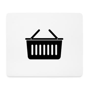 Panier d’épicerie - Tapis de souris (format paysage) - blanc - Devant