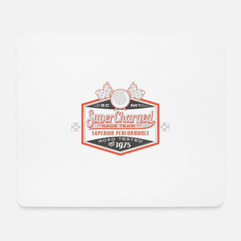 Super Charged - Mousepad (Querformat) - Weiß