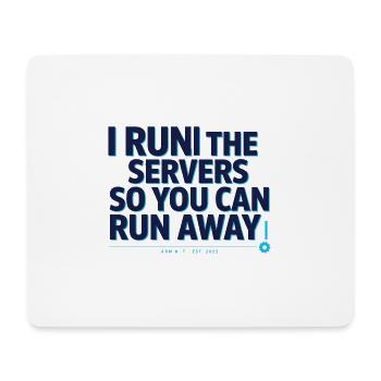 Server-Admin mit Humor - Mousepad (Querformat) - Weiß - Vorne