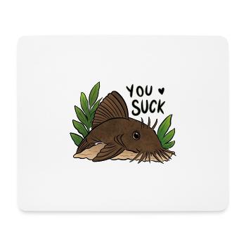 Plecko Meme Du bist schlecht - Mousepad (Querformat) - Weiß - Vorne