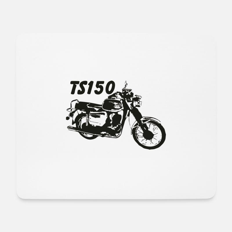MZ TS150 - Mousepad (Querformat) - Weiß