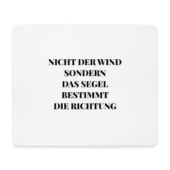 Segel Spruch Segelboot Meer Wasser Segeln - Mousepad (Querformat) - Weiß - Vorne