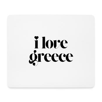 i love greece - Mouse Pad (horizontal) - white - Front