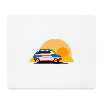 au coucher du soleil - Tapis de souris (format paysage) - blanc - Devant