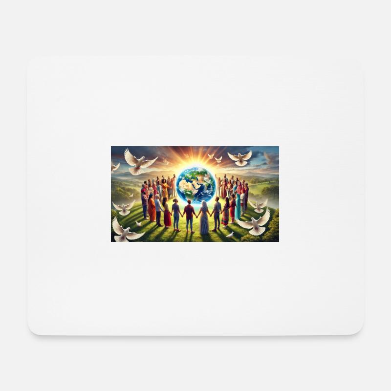 Alle Kulturen - Mousepad (Querformat) - Weiß