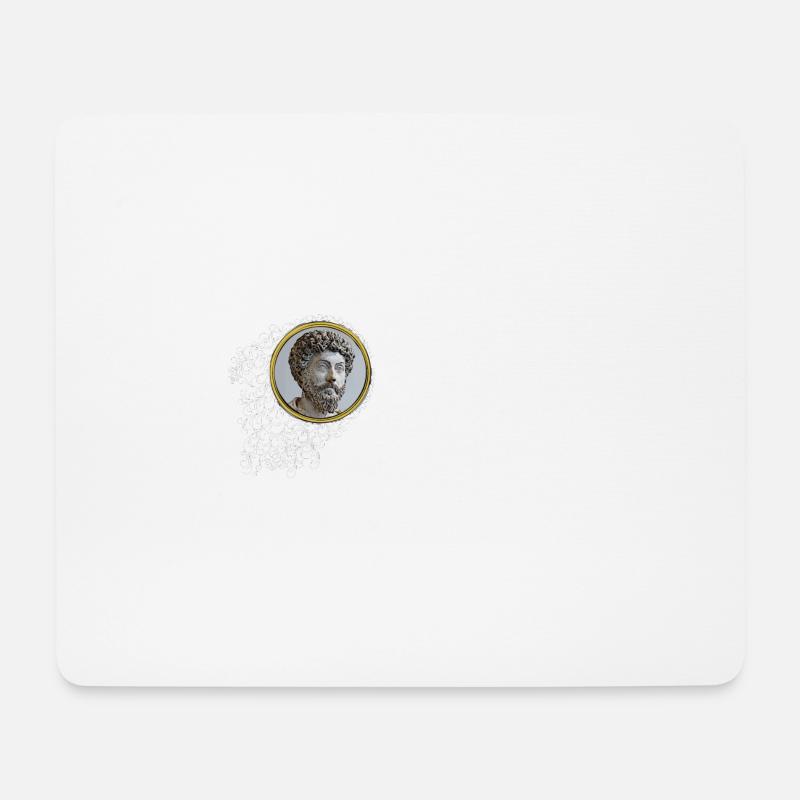 Marcus Aurelius - Wir besitzen den gegenwärtigen Moment - Mousepad (Querformat) - Weiß