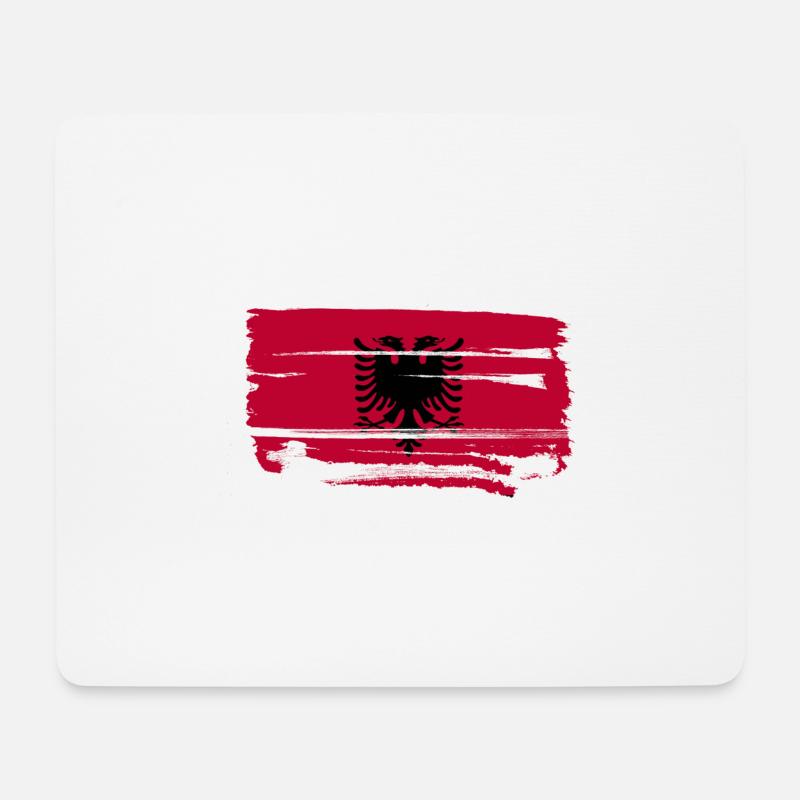 Albania - Mousepad (Querformat) - Weiß