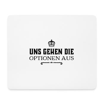 was können wir noch machen - Mousepad (Querformat) - Weiß - Vorne