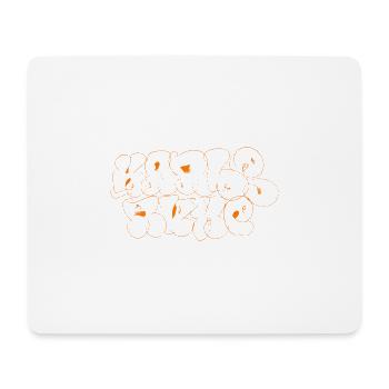 Orange Graffiti Karlsruhe Souvenir - Mouse Pad (horizontal) - white - Front