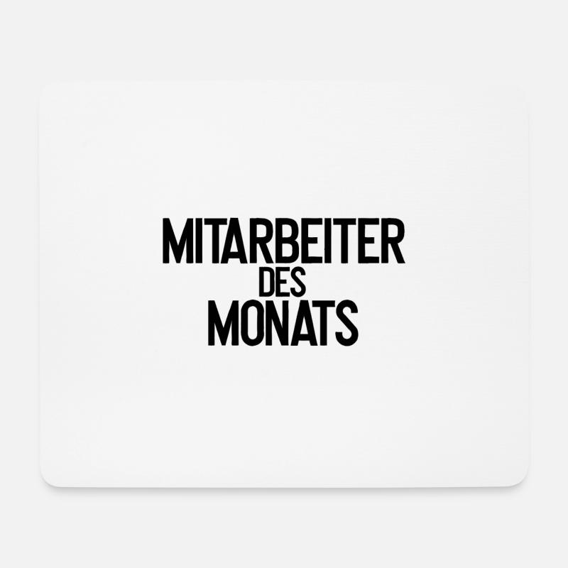 Mitarbeiter des Monats - Mousepad (Querformat) - Weiß