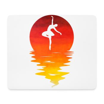 Ballet Graphic Ballerina Dance Course Dancer Point - Mousepad (Querformat) - Weiß - Vorne