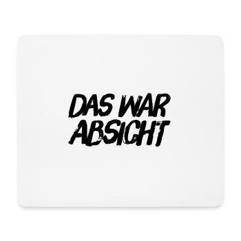 alles vorsätzlich - Mousepad (Querformat) - Weiß - Vorne