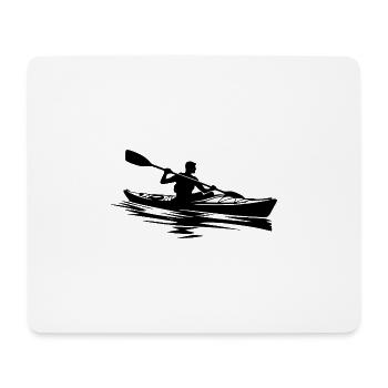 Kleine Boote Kayak Kunst Boot Ausrüstung - Mousepad (Querformat) - Weiß - Vorne