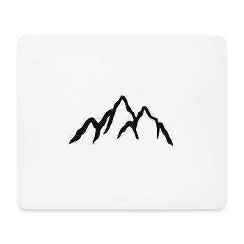 Berg - Mousepad (Querformat) - Weiß - Vorne