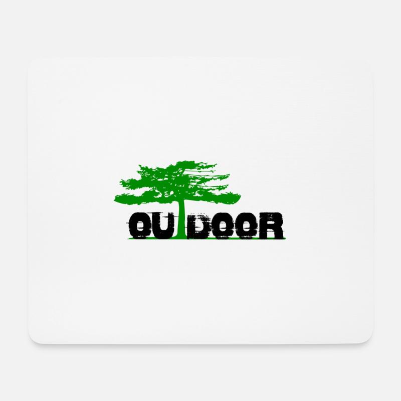 Outdoor Baum - Mousepad (Querformat) - Weiß