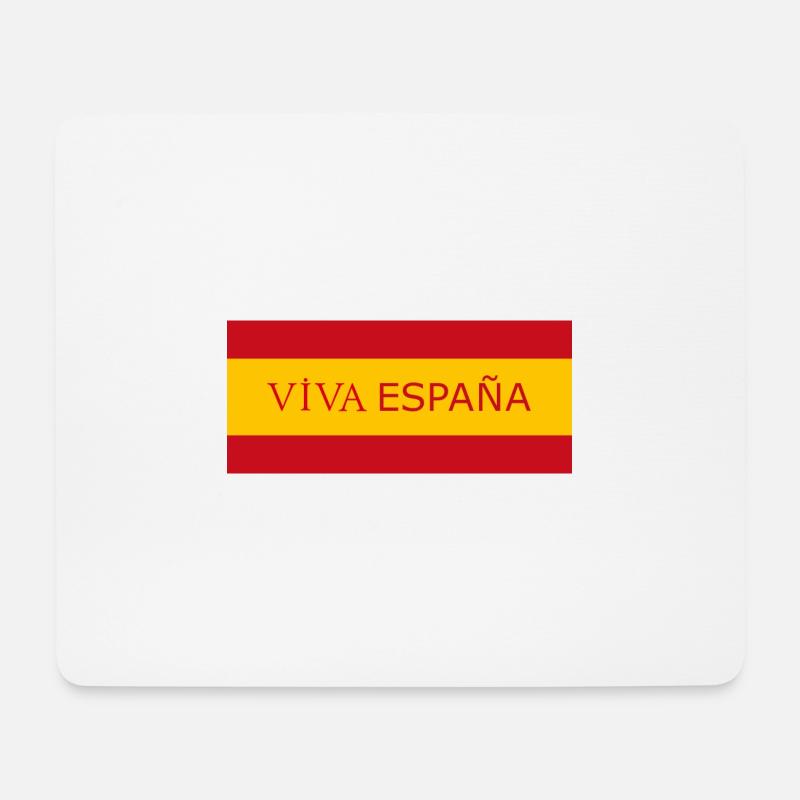 Viva España Flagge - Mousepad (Querformat) - Weiß