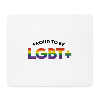 Proud to be LGBT+ - Tapis de souris (format paysage) - blanc - Devant