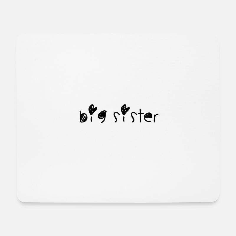 big sister - Mousepad (Querformat) - Weiß