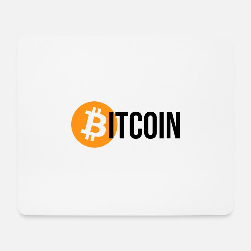 bitcoin - Mousepad (Querformat) - Weiß