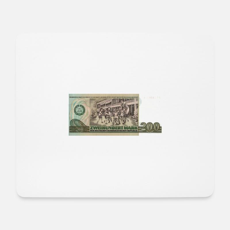 200 Marks of the GDR - Mouse Pad (horizontal) - white