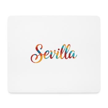 Sevilla Regenbogen Script - Mousepad (Querformat) - Weiß - Vorne