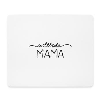 Weltbeste Mama - Mousepad (Querformat) - Weiß - Vorne