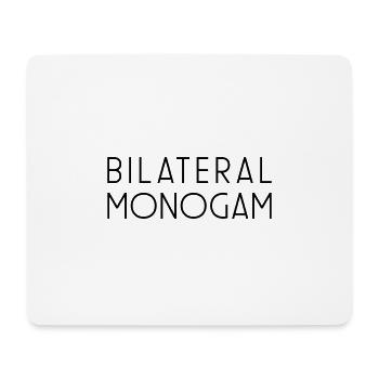 Bilateral Monogam T-Shirts + mehr für Singles - Mousepad (Querformat) - Weiß - Vorne