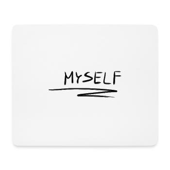 ich mich selbstliebe linie - Mousepad (Querformat) - Weiß - Vorne