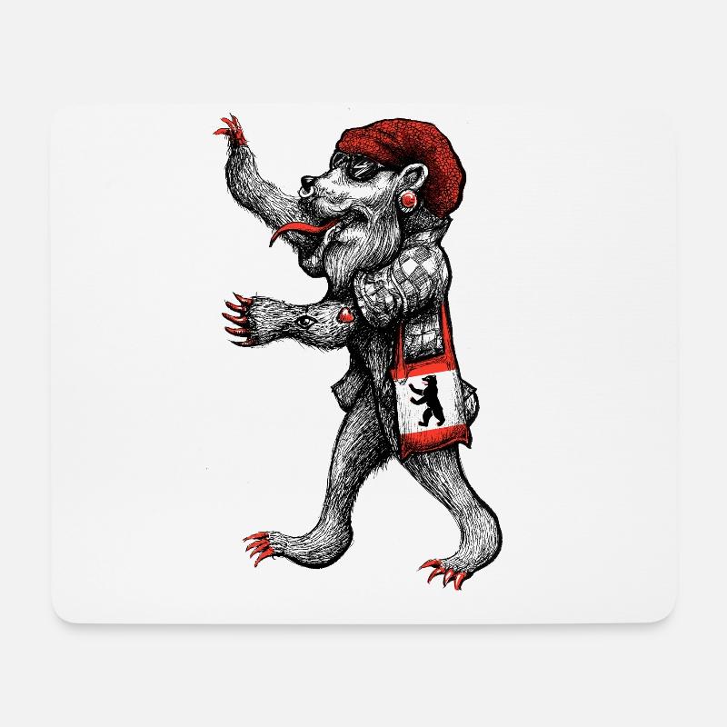 Berlin - Mousepad (Querformat) - Weiß