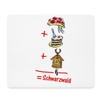 Heimatformel 1.1 Schwarzwald - Mousepad (Querformat) - Weiß - Vorne