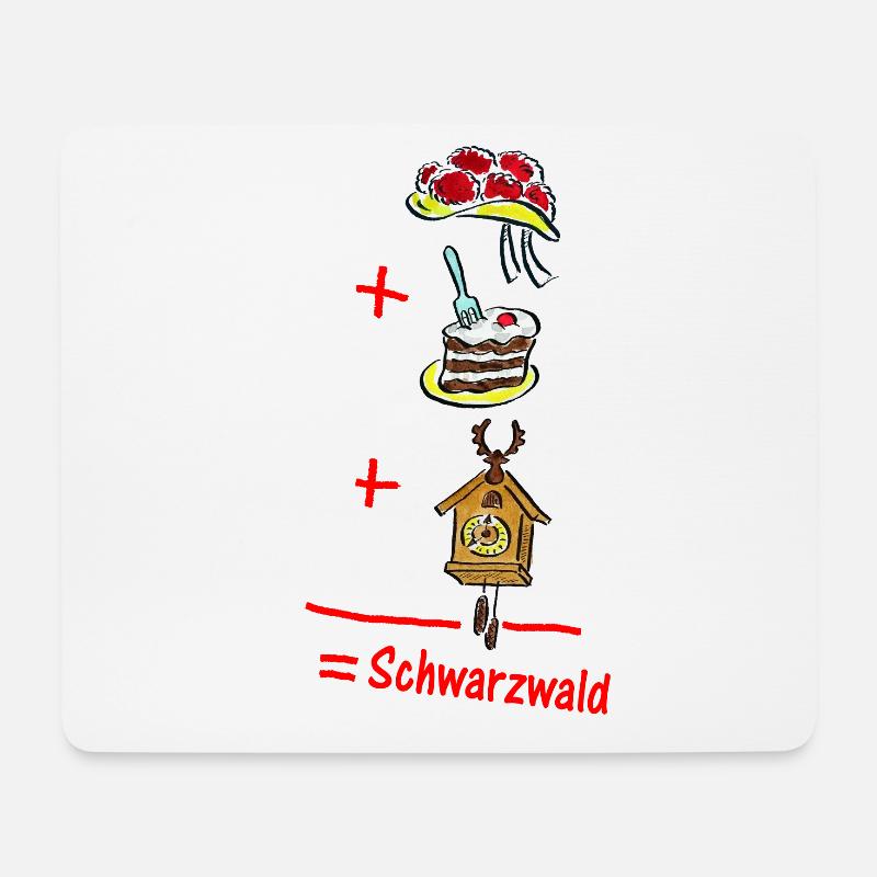 Heimatformel 1.1 Schwarzwald - Mousepad (Querformat) - Weiß