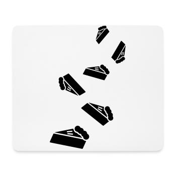 Cake cheesecake icon - Mouse Pad (horizontal) - white - Front