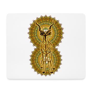African Nature 2023 09 Kudu C - Mouse Pad (horizontal) - white - Front