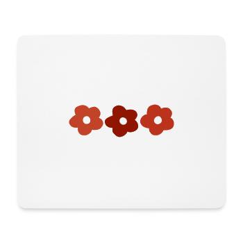 Retro-Blümchen. - Mousepad (Querformat) - Weiß - Vorne