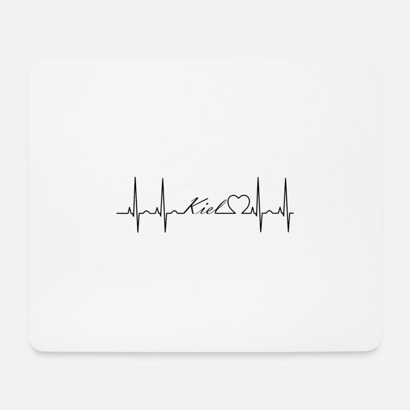 Kiel - Mousepad (Querformat) - Weiß