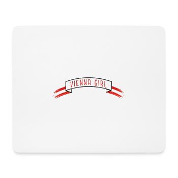 Banderole de fille de Vienne - Tapis de souris (format paysage) - blanc - Devant
