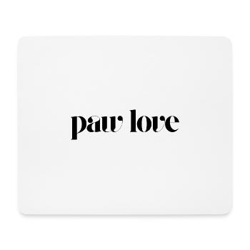 patte amour - Tapis de souris (format paysage) - blanc - Devant